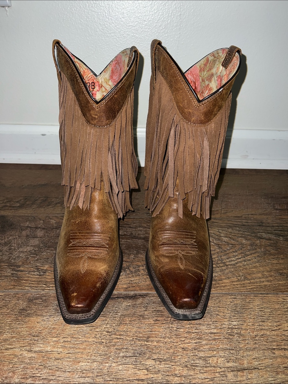 Ariat Women’s Leather Brown Suede Fringe Western Boots